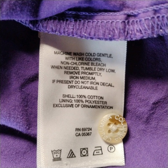 COLUMBIA PFG Shirt/Top PURPLE/GOLD Vented Back LSU TIGERS Button Up sz XL - Picture 9 of 10